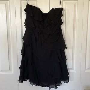 Express Black strapless dress
